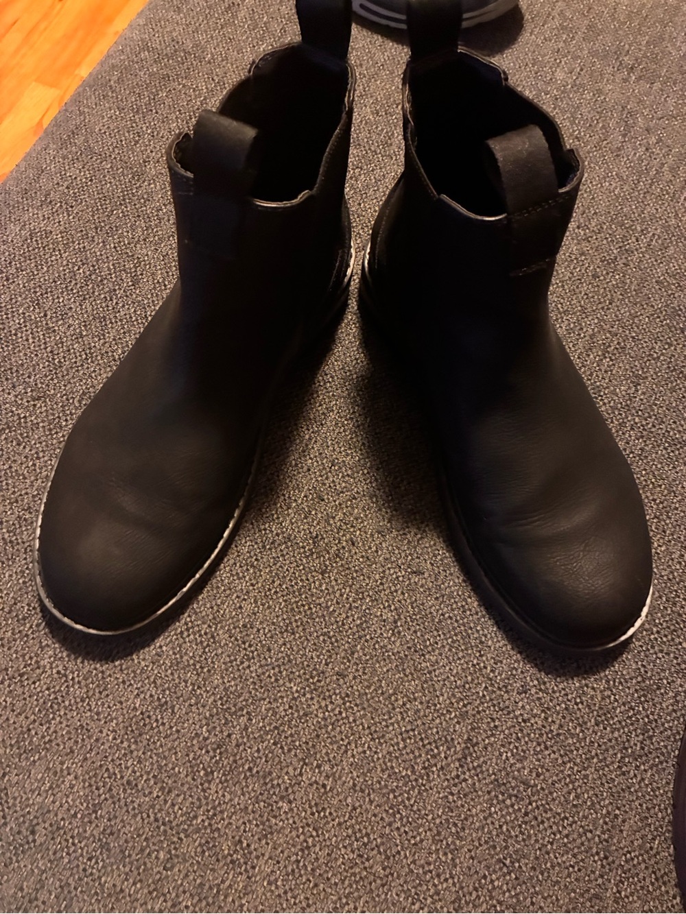 Men's Portland Black Chelsea Boots - Classic Slip-On Style